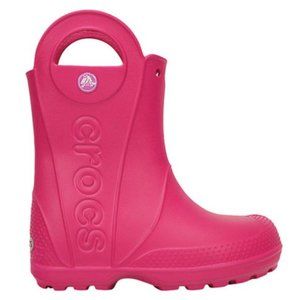Crocs Girl Kids’ Handle It Rain Boot pink children Size : C13, J1, J2, J3 Pick 1